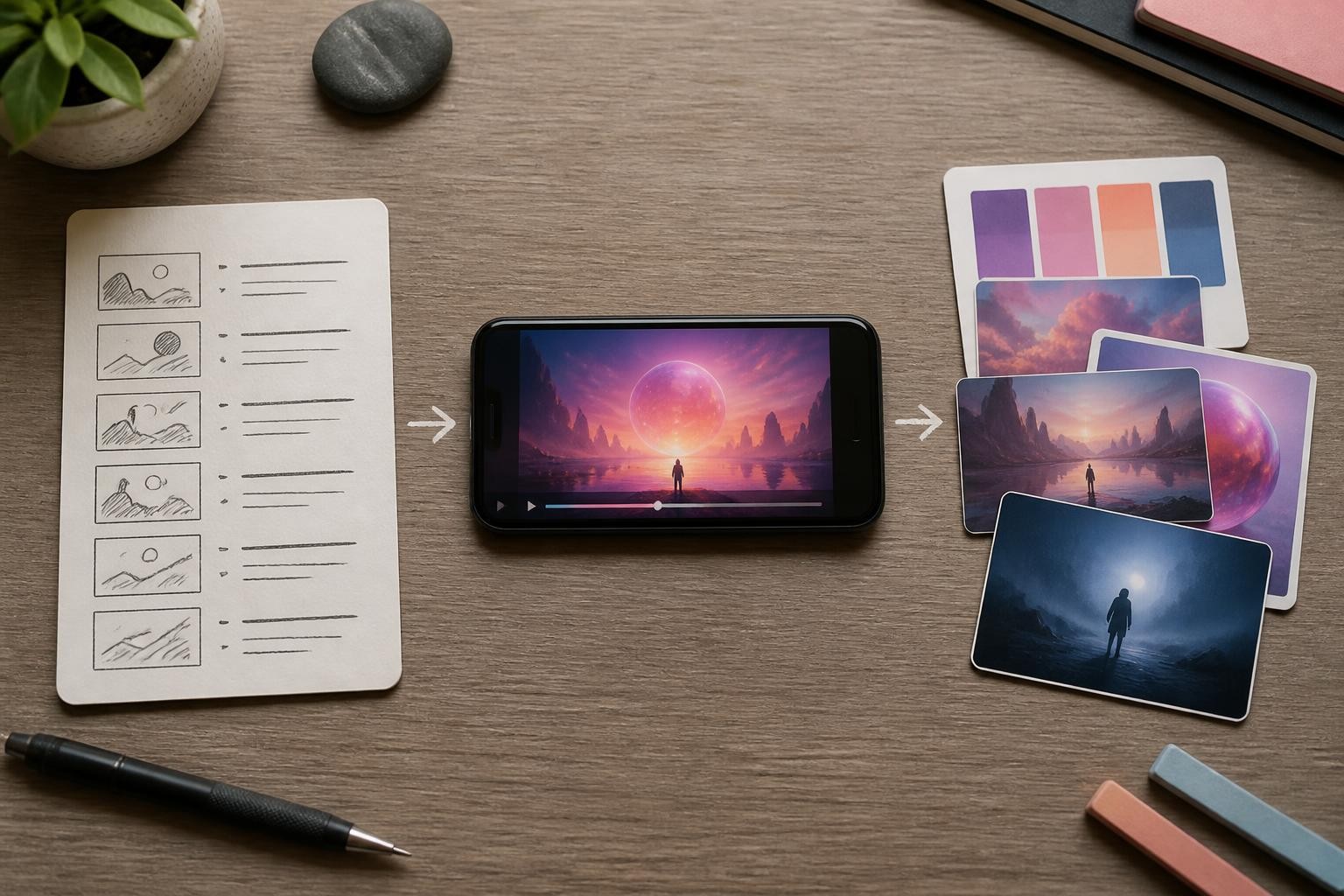 structured omni flash prompt guide workflow from written shot list to phone video preview
