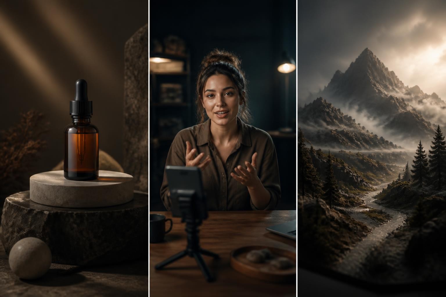 Hailuo 3.0 use cases across product showcase, social video, and cinematic scene types